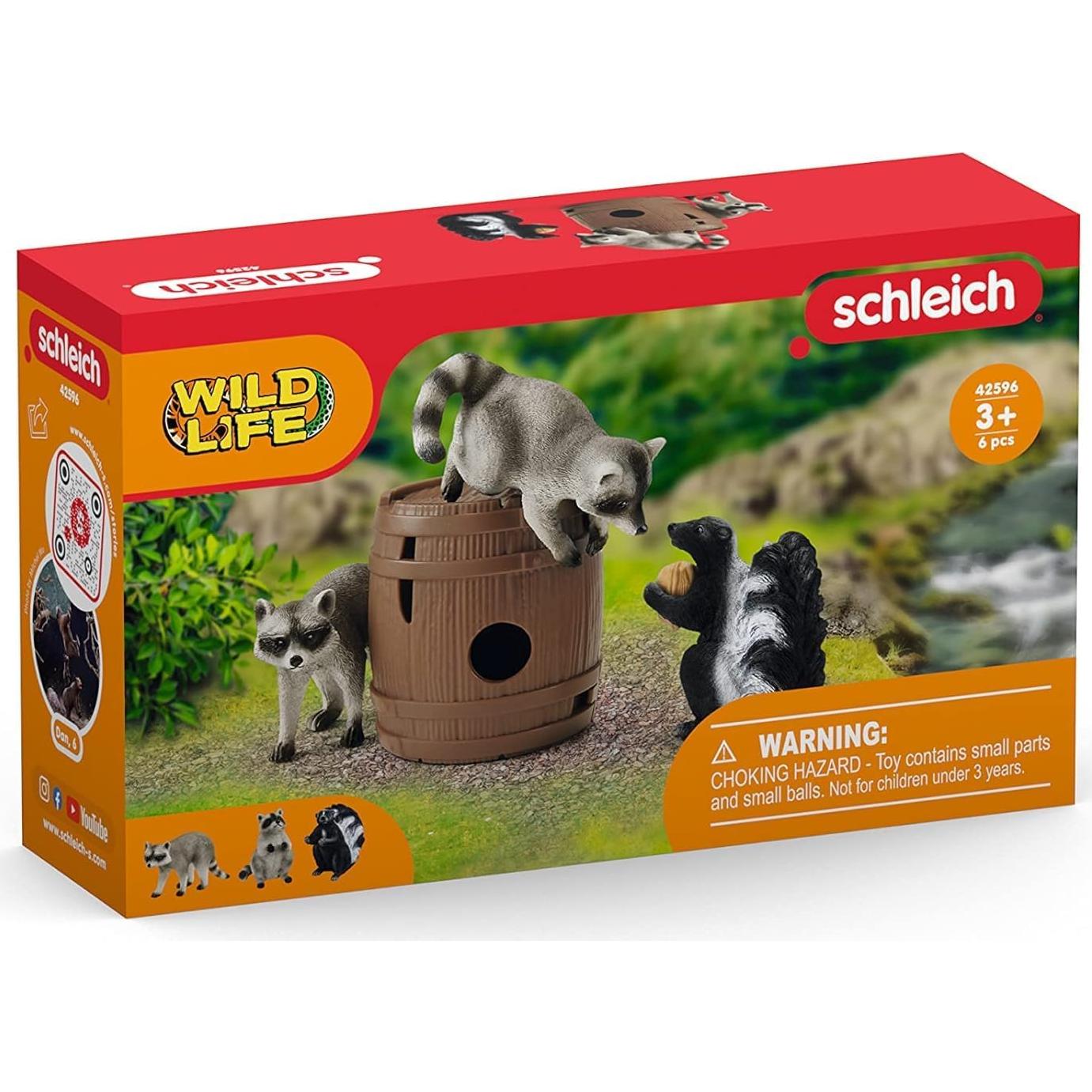 Juego Schleich Vida Silvestre Travieso Nuez 5 Piezas
