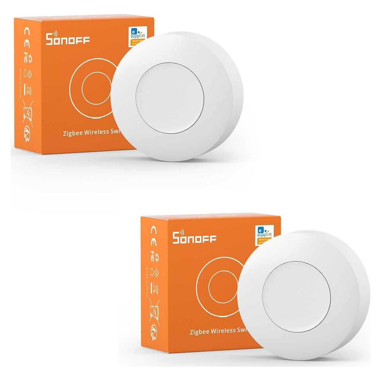 Interruptor Inalámbrico Zigbee SONOFF SNZB-01P 2Pack