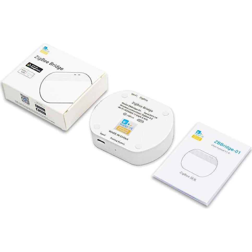 Hub de Puente Zigbee QIACHIP, Control WiFi y Zigbee, 0.05kg