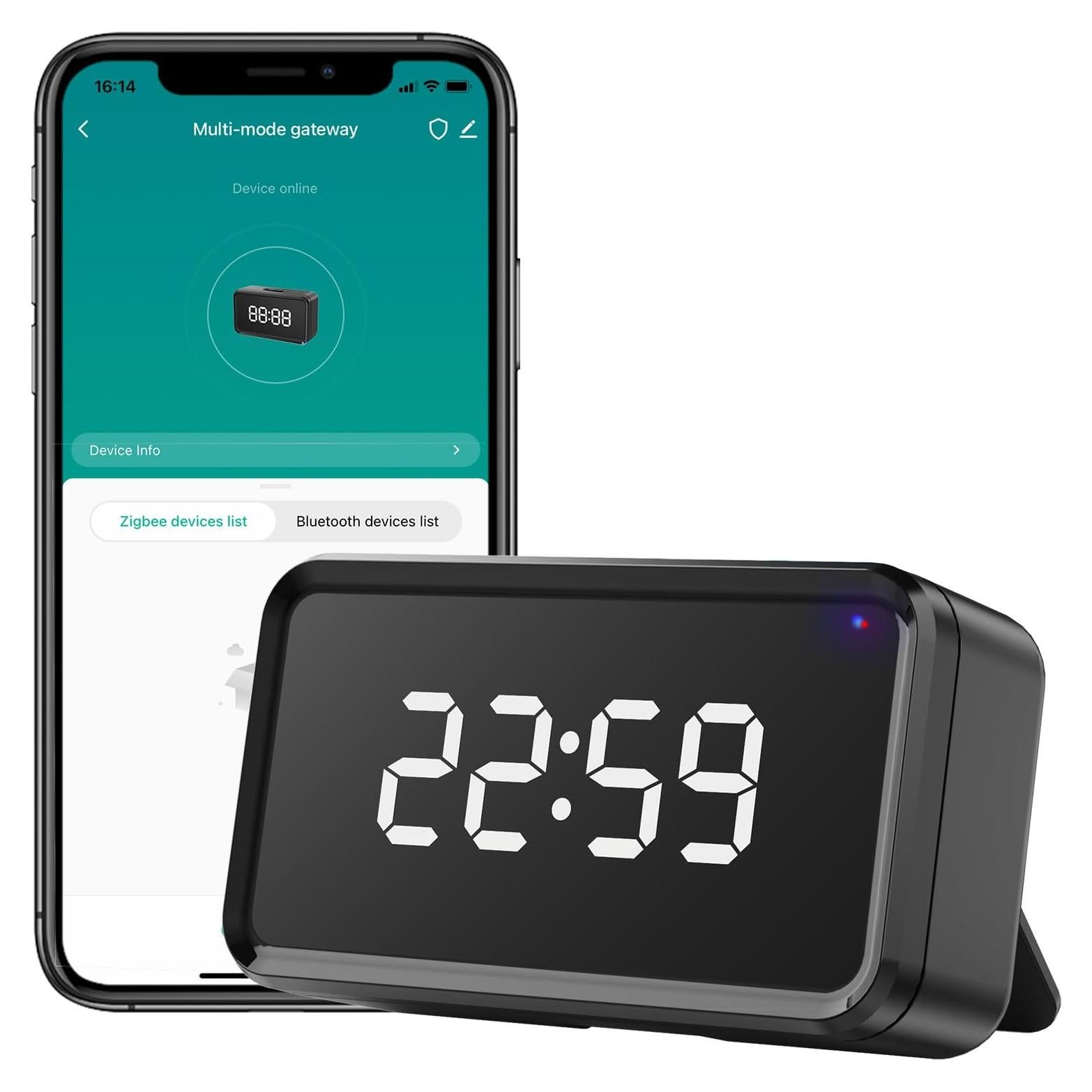 Hub Inteligente Tuya Zigbee 3.0 con Puerto Tipo-C, Negro