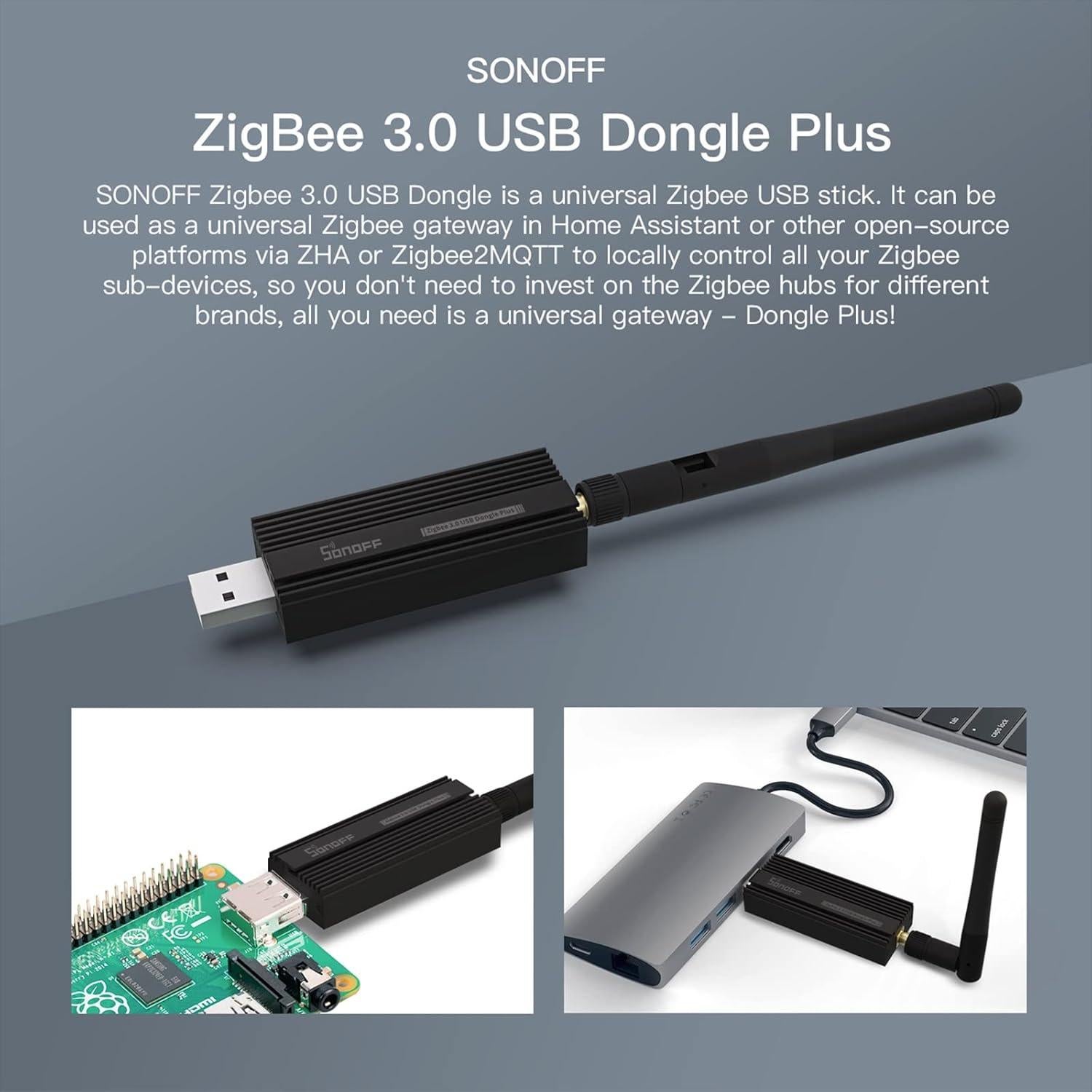 Dongle Zigbee 3.0 SONOFF ZBDongle-P con Antena Externa