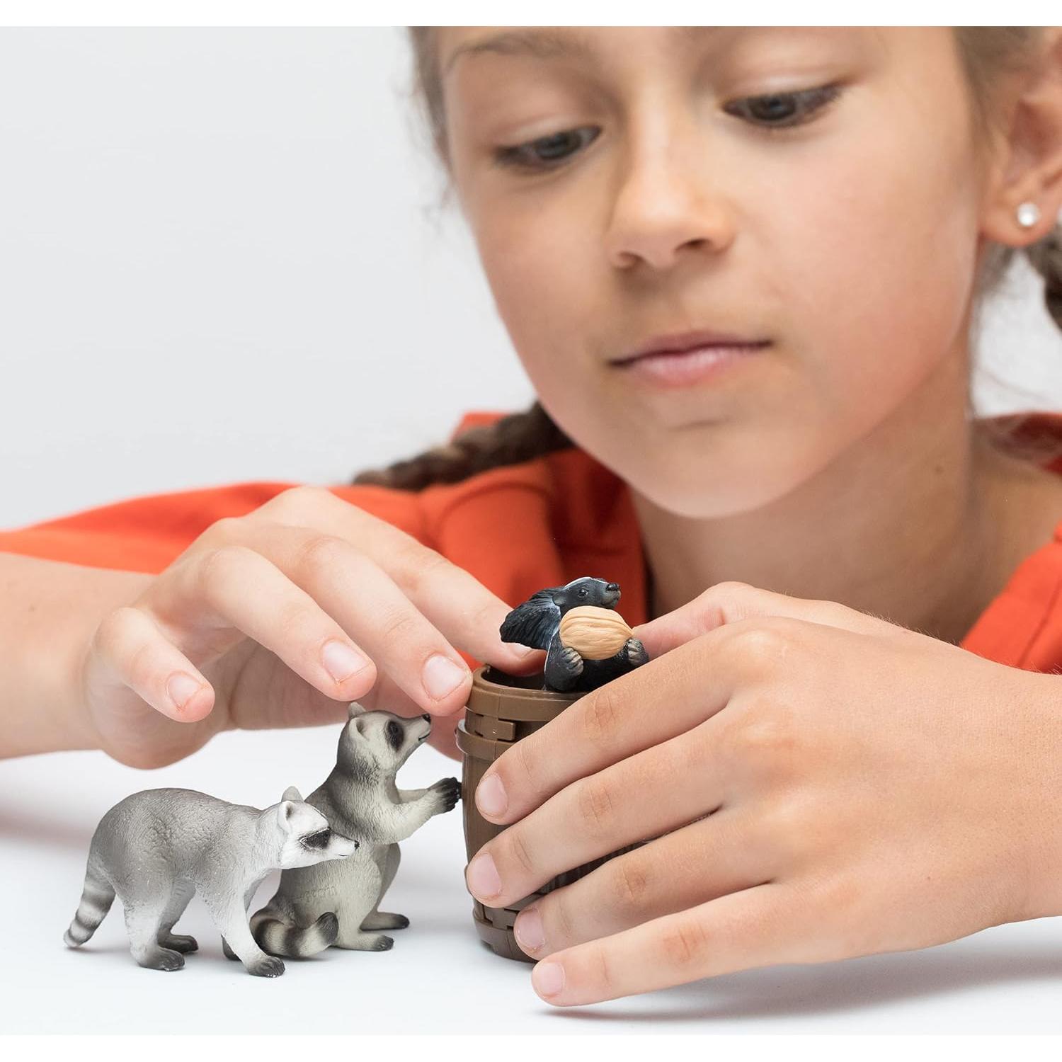 Juego Schleich Vida Silvestre Travieso Nuez 5 Piezas