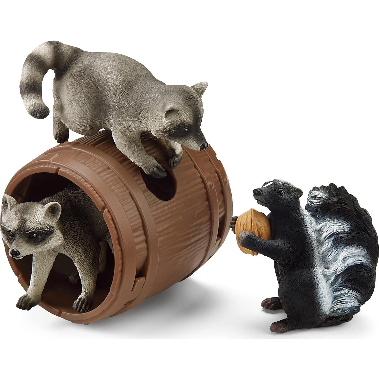 Juego Schleich Vida Silvestre Travieso Nuez 5 Piezas