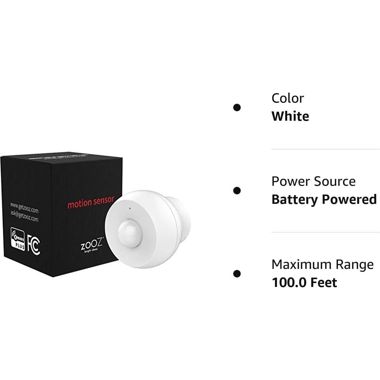 Sensor de Movimiento Z-Wave S2 Zooz ZSE18 800LR con Montaje Magnético