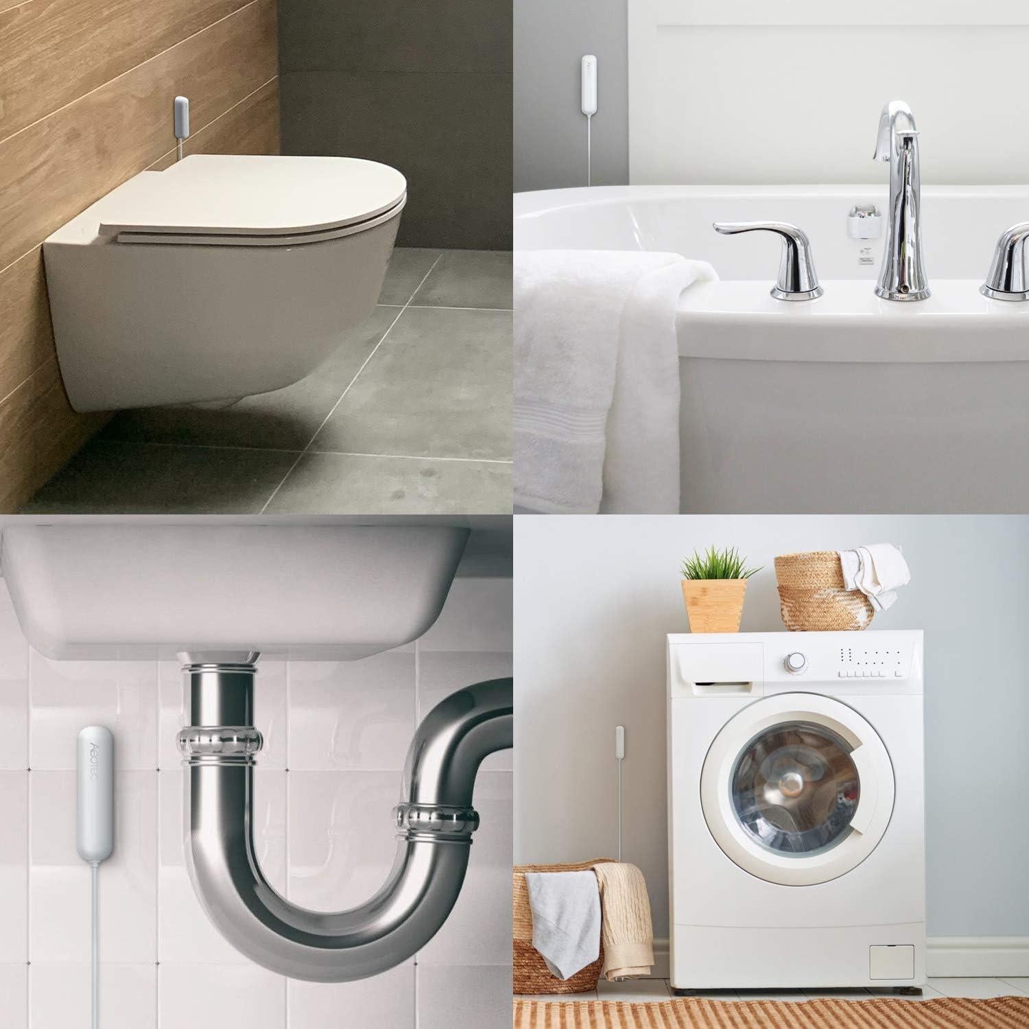 Sensor de Agua 7 Pro Aeotec Z-Wave Plus, Inundación y Temperatura