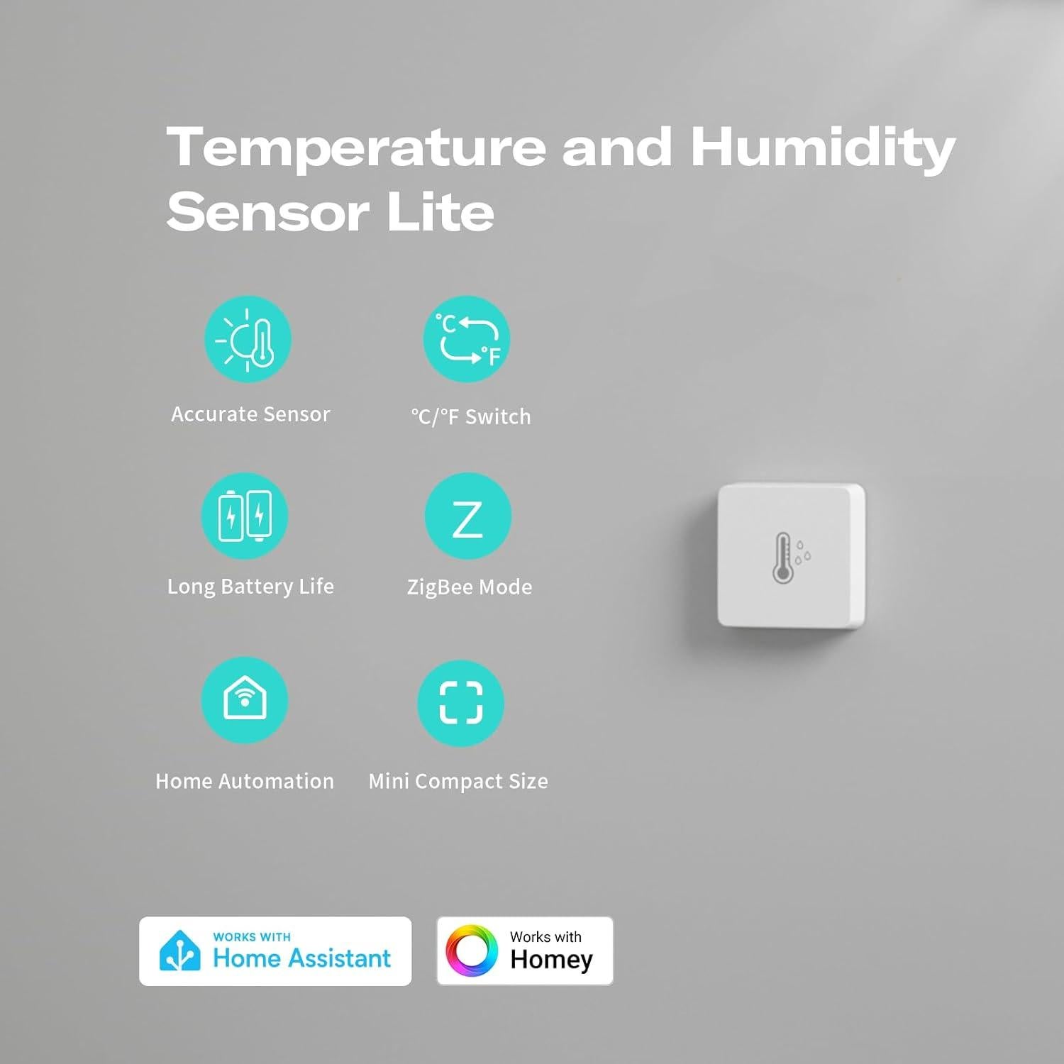 Sensor de Temperatura y Humedad Zigbee ThirdReality Lite