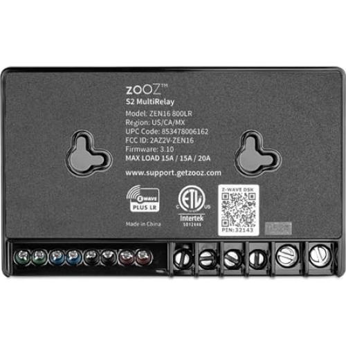 MultiRelay Z-Wave Zooz ZEN16 para 3 Dispositivos 12-24V