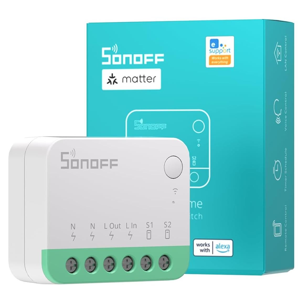 Interruptor Inteligente SONOFF MINIR4M 10A WiFi Matter