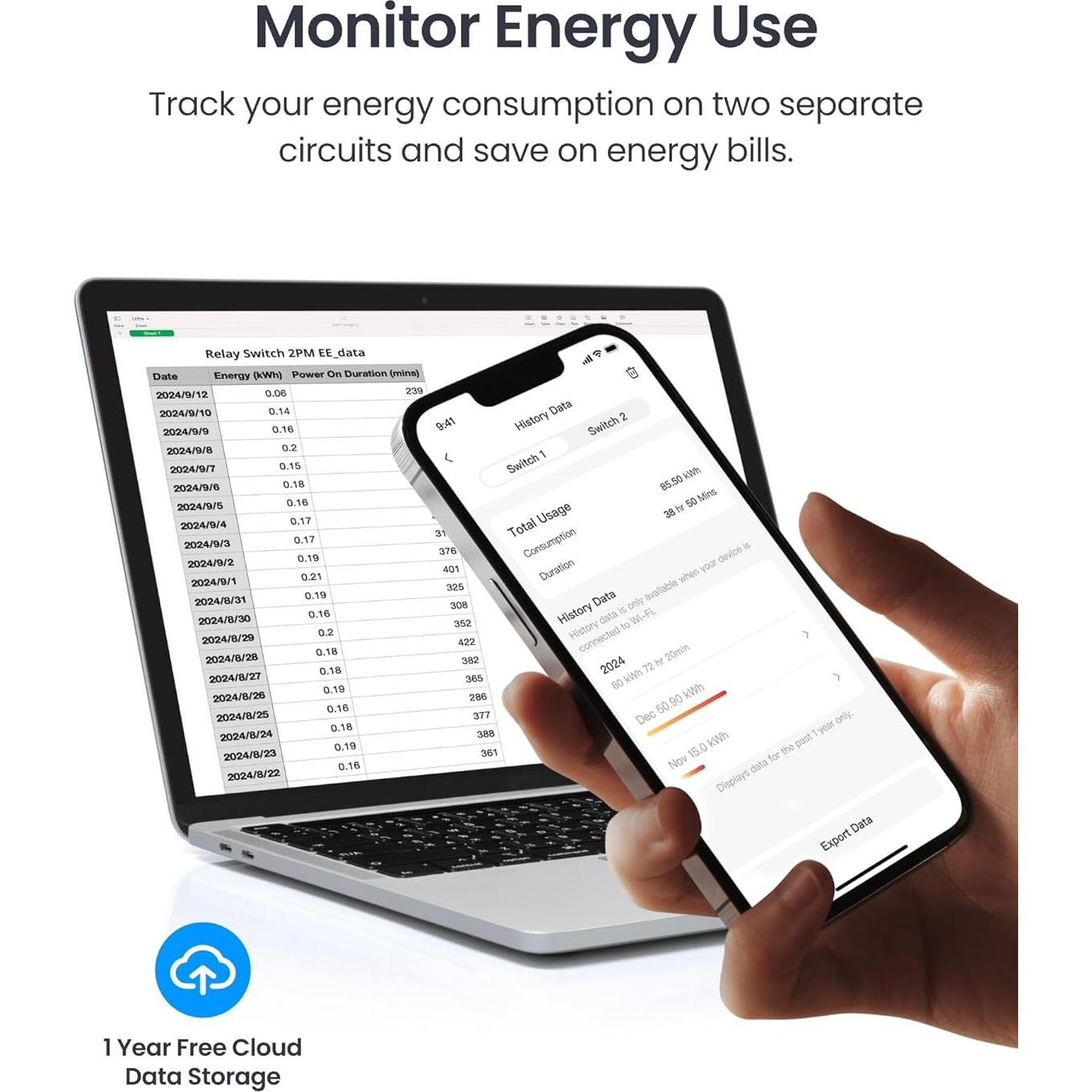 Interruptor Relé Inteligente SwitchBot 2PM, Control Doble Luz, Wi-Fi y Bluetooth