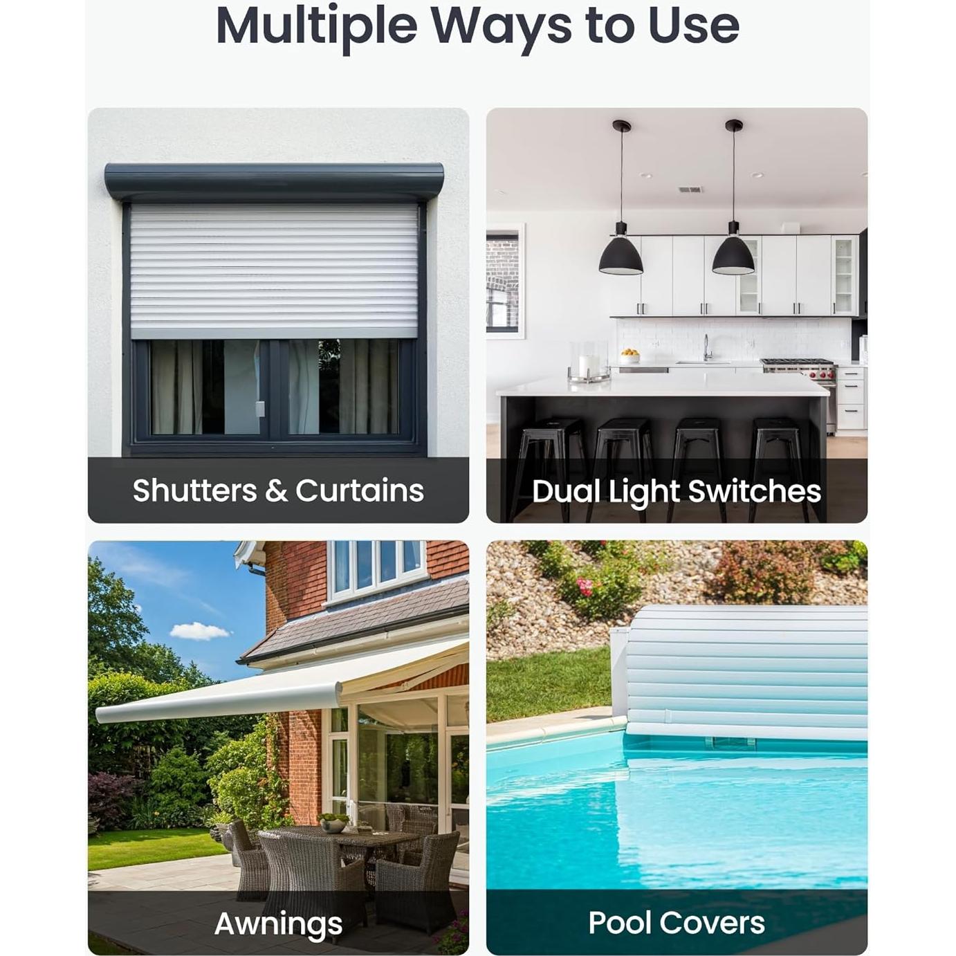 Interruptor Relé Inteligente SwitchBot 2PM, Control Doble Luz, Wi-Fi y Bluetooth