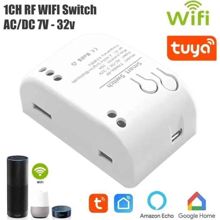 Interruptor Inteligente WiFi Yitouniu 1CH Control Remoto 12V