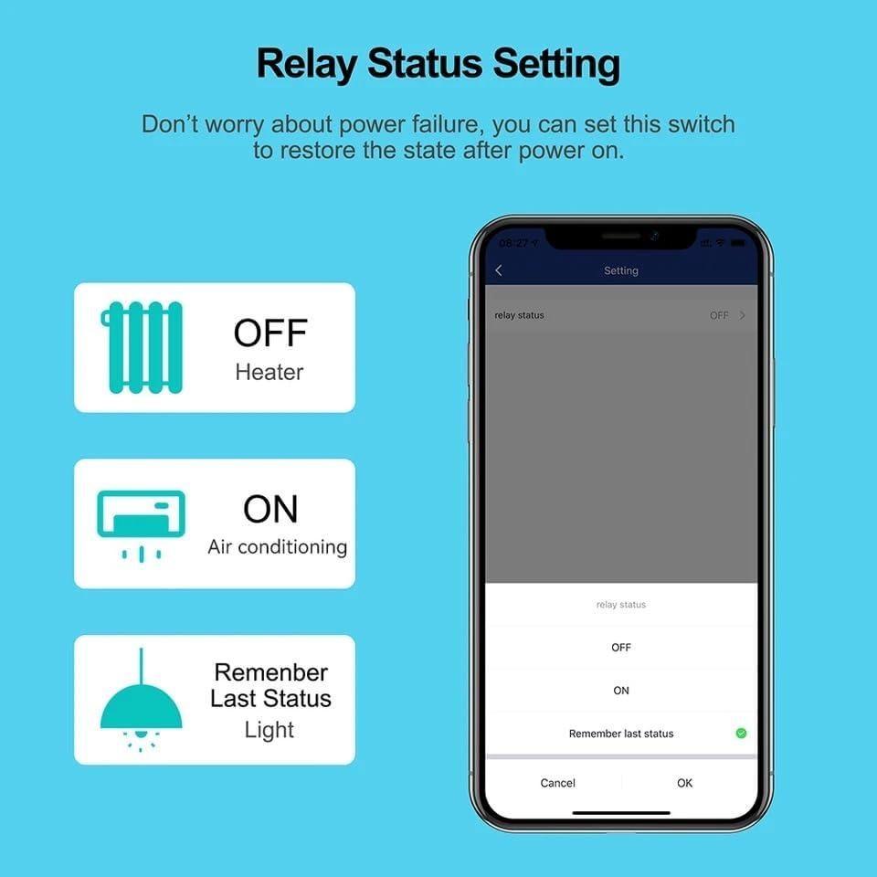 Interruptor Inteligente ZigBee URURTM 1 Canal 12V 24V AC