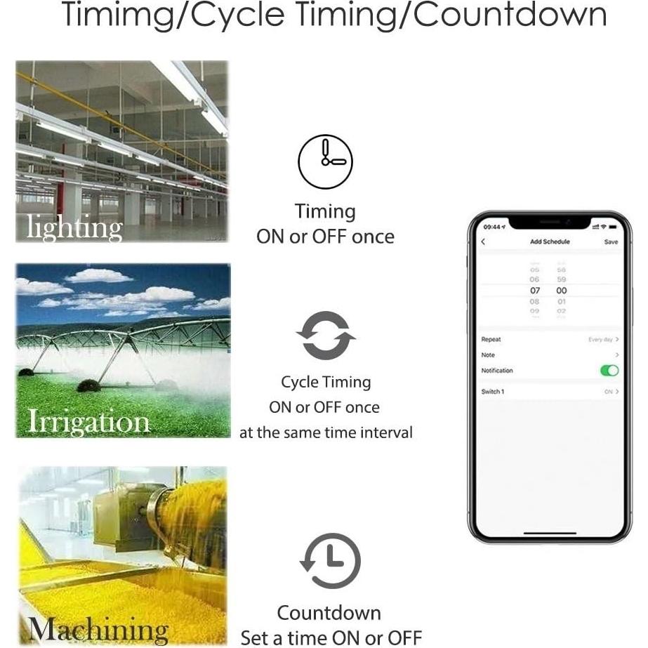 Interruptor Relé Inalámbrico WiFi MHCOZY 5V 1 Canal Control Remoto