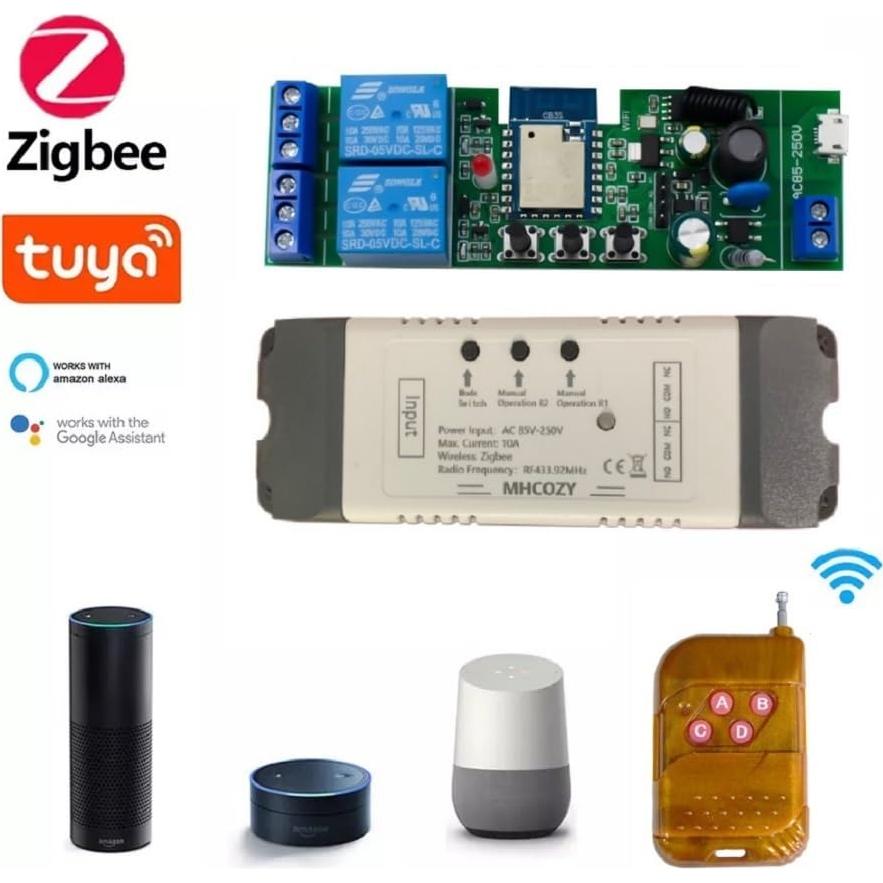 Interruptor Inteligente ZigBee MHCOZY 2 Canales 5V-250V