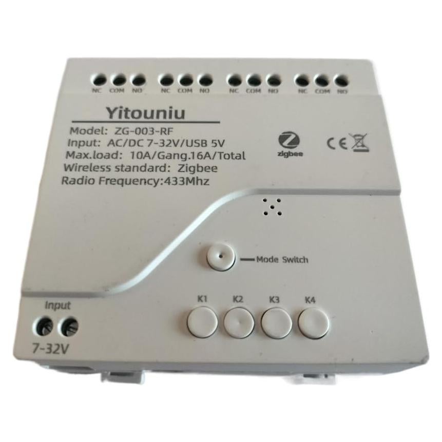 Interruptor Inteligente Zigbee Yitouniu ZG-003-RF 4CH 7-32V