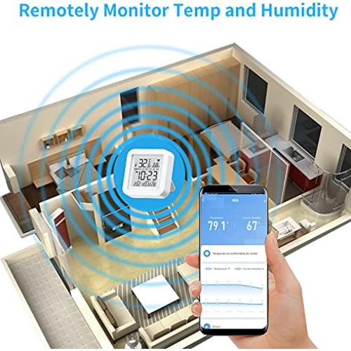 Termómetro Higrómetro WiFi Gaoducash TH06 con Alertas APP