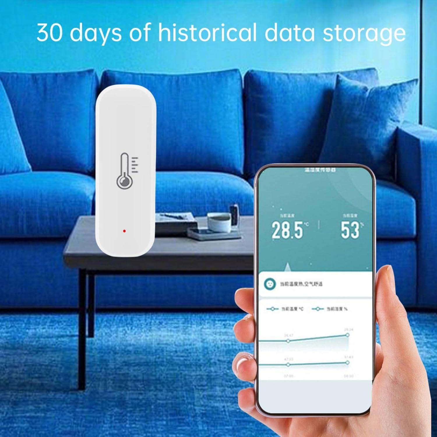 Sensor de Temperatura y Humedad WiFi Sanofuturion WHWSD01