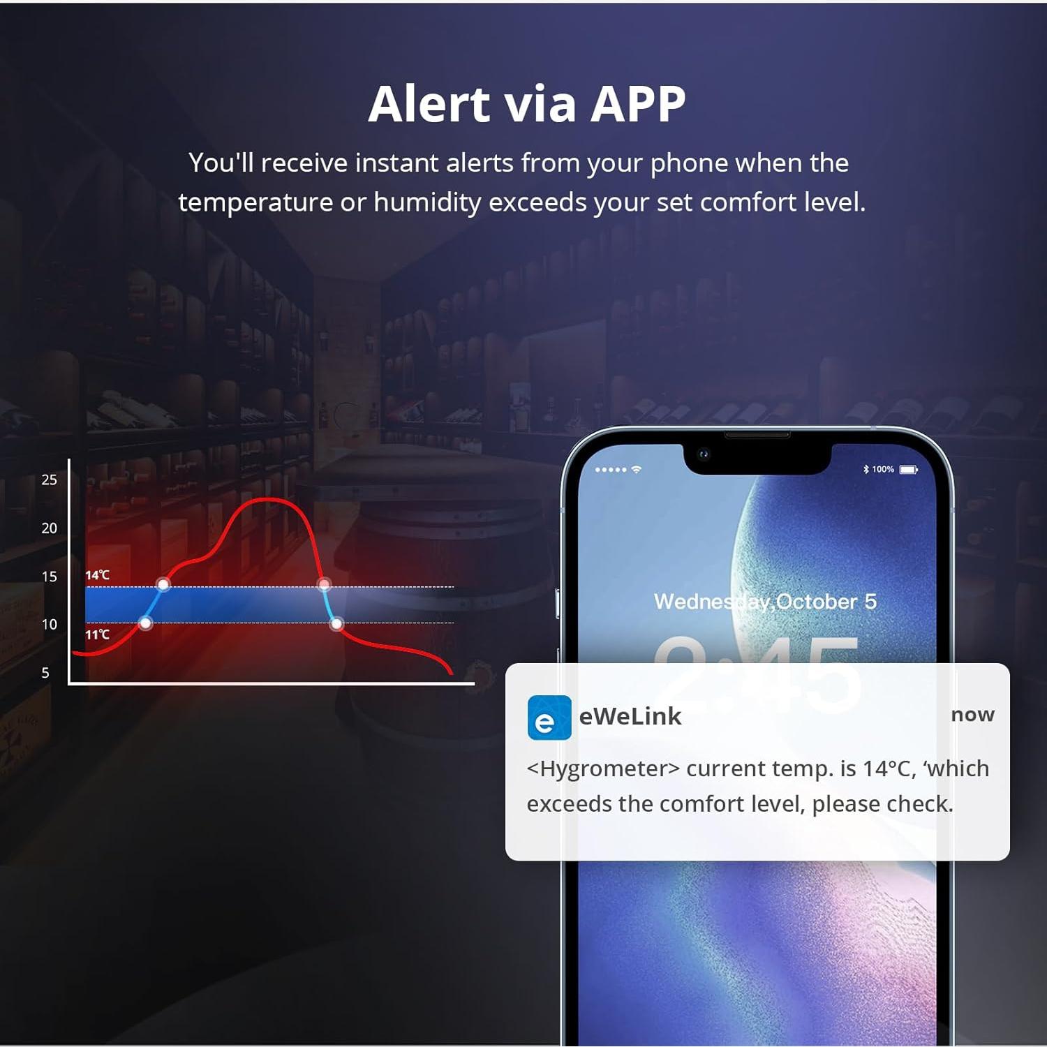 Sensor de Temperatura y Humedad SONOFF SNZB-02D Zigbee