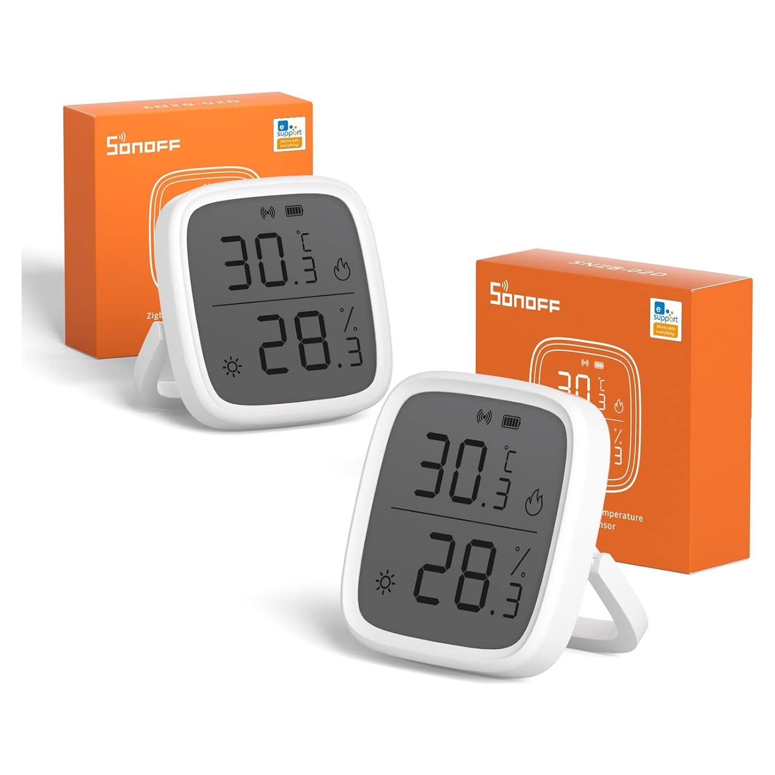 Sensor de Temperatura y Humedad SONOFF SNZB-02D Zigbee