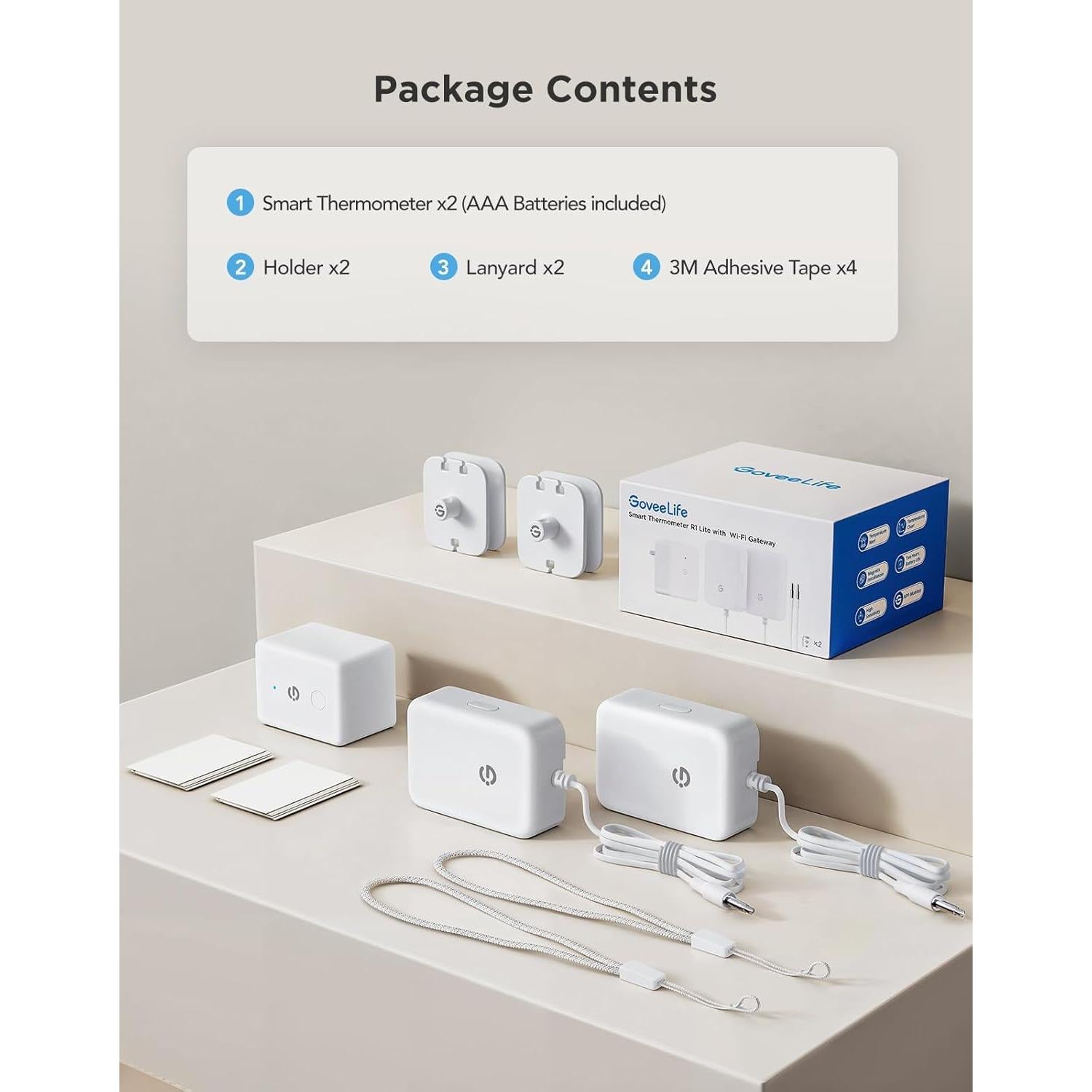 Termómetro Digital Inalámbrico GoveeLife H5111 con Alarma y App