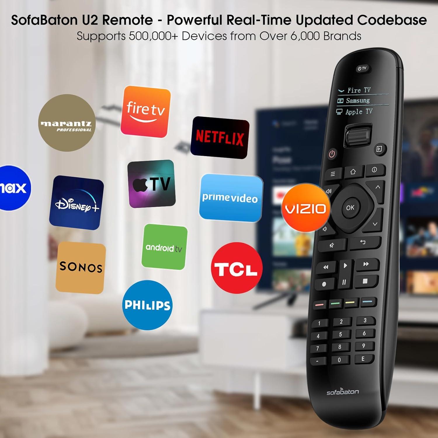 Control Remoto Universal SofaBaton U2 con Retroiluminación