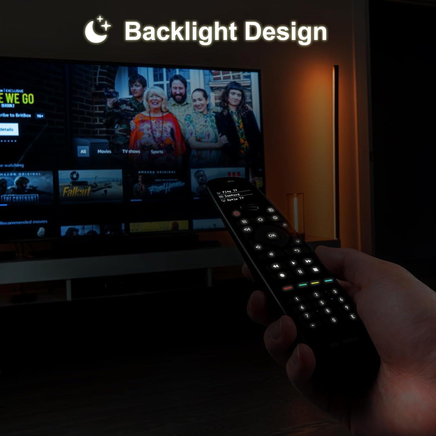 Control Remoto Universal SofaBaton U2 con Retroiluminación