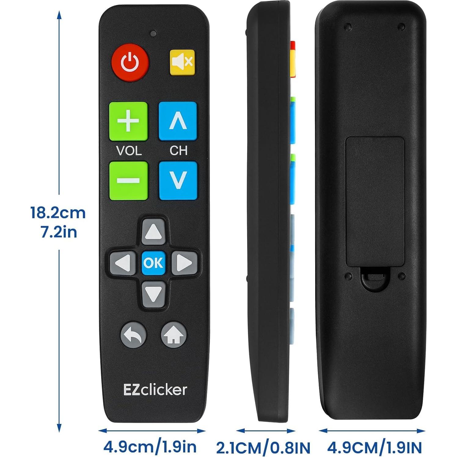 Control Remoto Universal TV Benoo EZCPTVB Botón Grande Negro