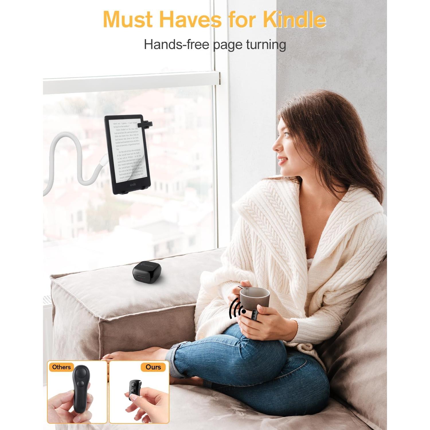 Control Remoto Inalámbrico ADZERD para Kindle y TikTok - Negro