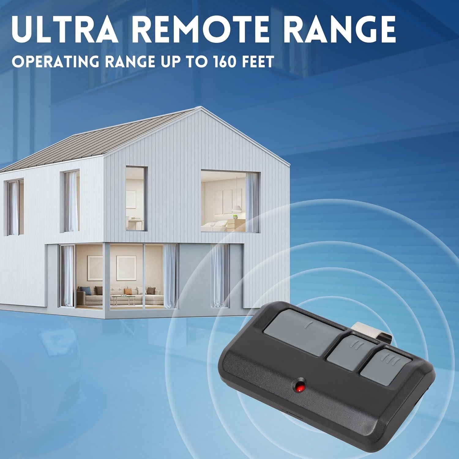 Control Remoto Universal CreaCity 893Max para Puerta de Garaje