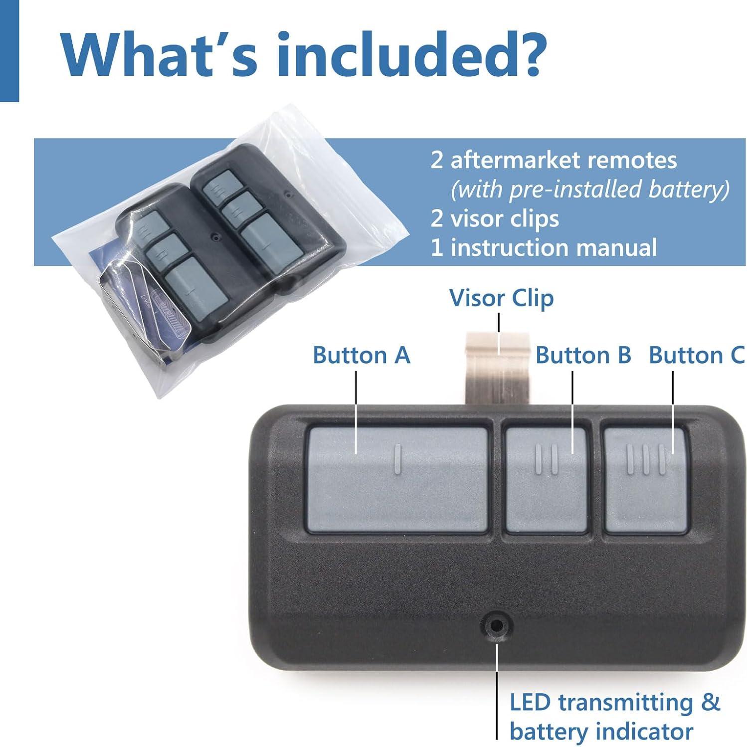Control Remoto de Garaje Chamberlain LiftMaster 893LM 893Max