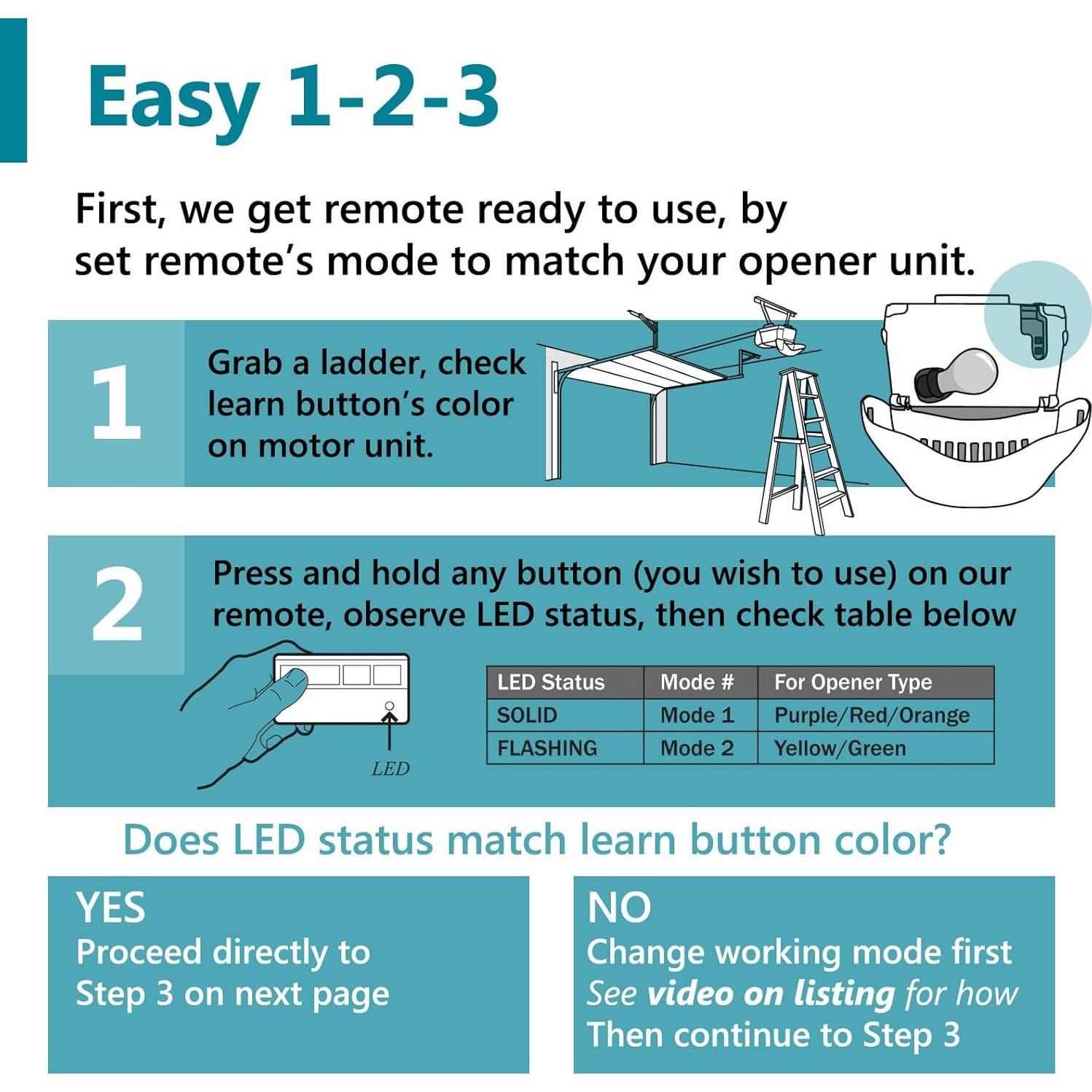 Control Remoto de Garaje Chamberlain LiftMaster 893LM 893Max
