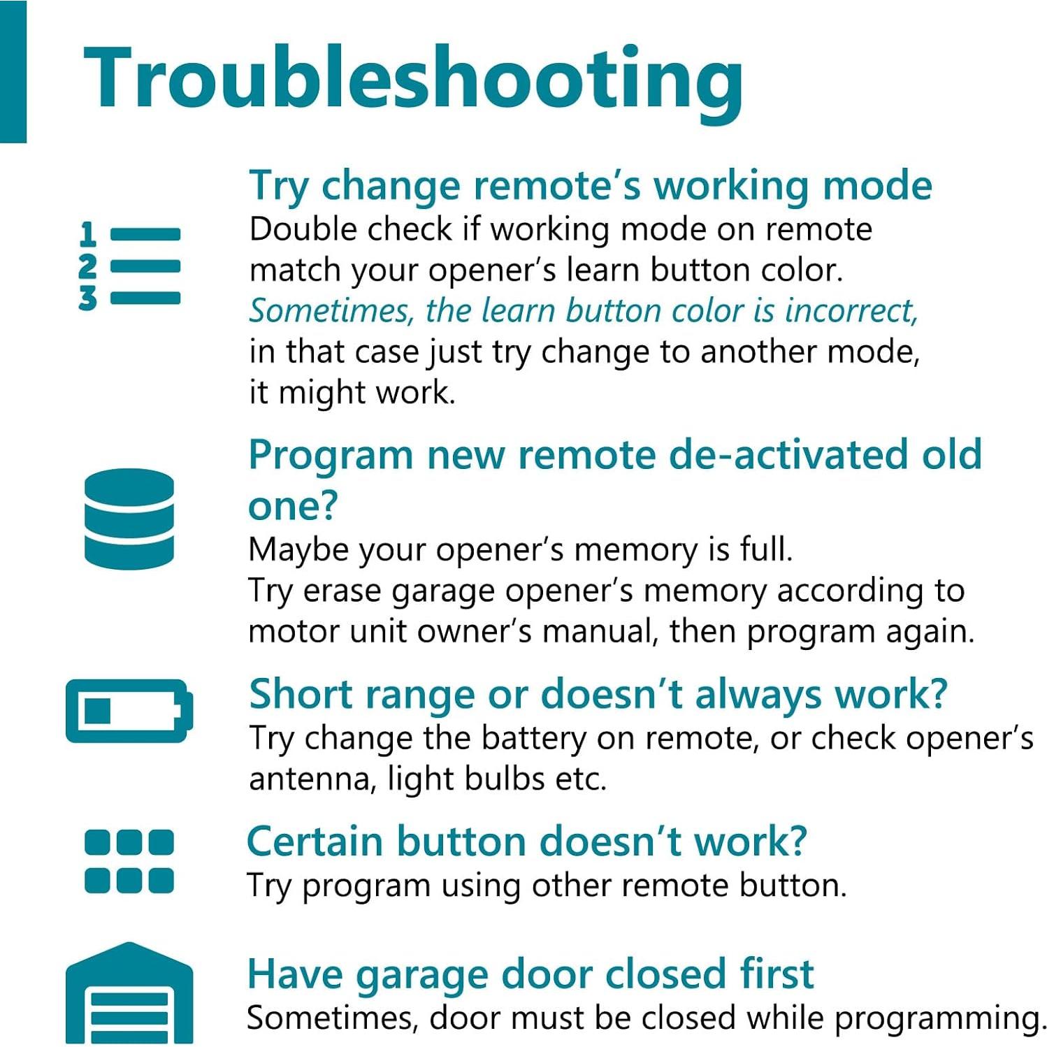 Control Remoto de Garaje Chamberlain LiftMaster 893LM 893Max