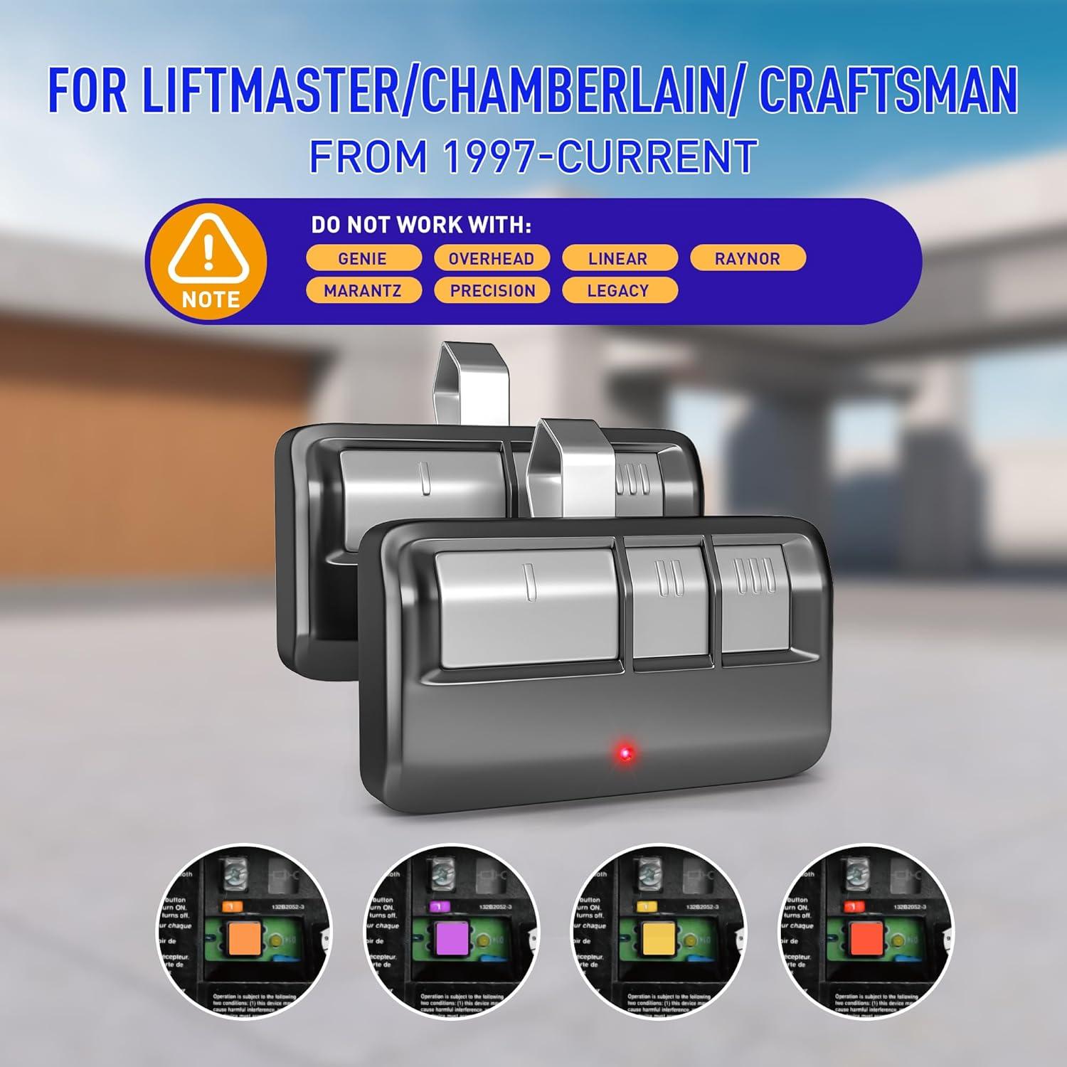 Control Remoto Universal Gonat para Puerta de Garaje - Paquete de 2