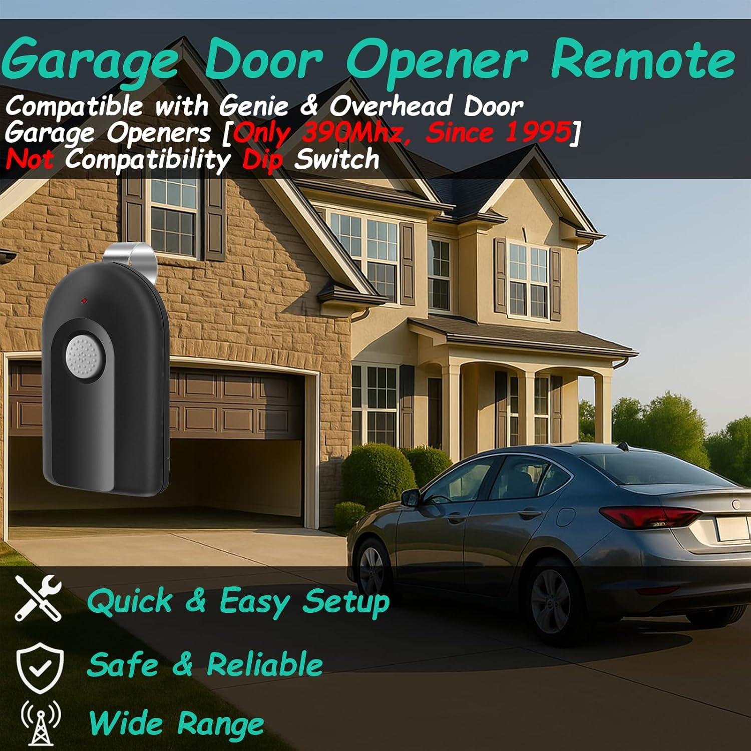 Control Remoto de Reemplazo datonten para Garaje 2PACK