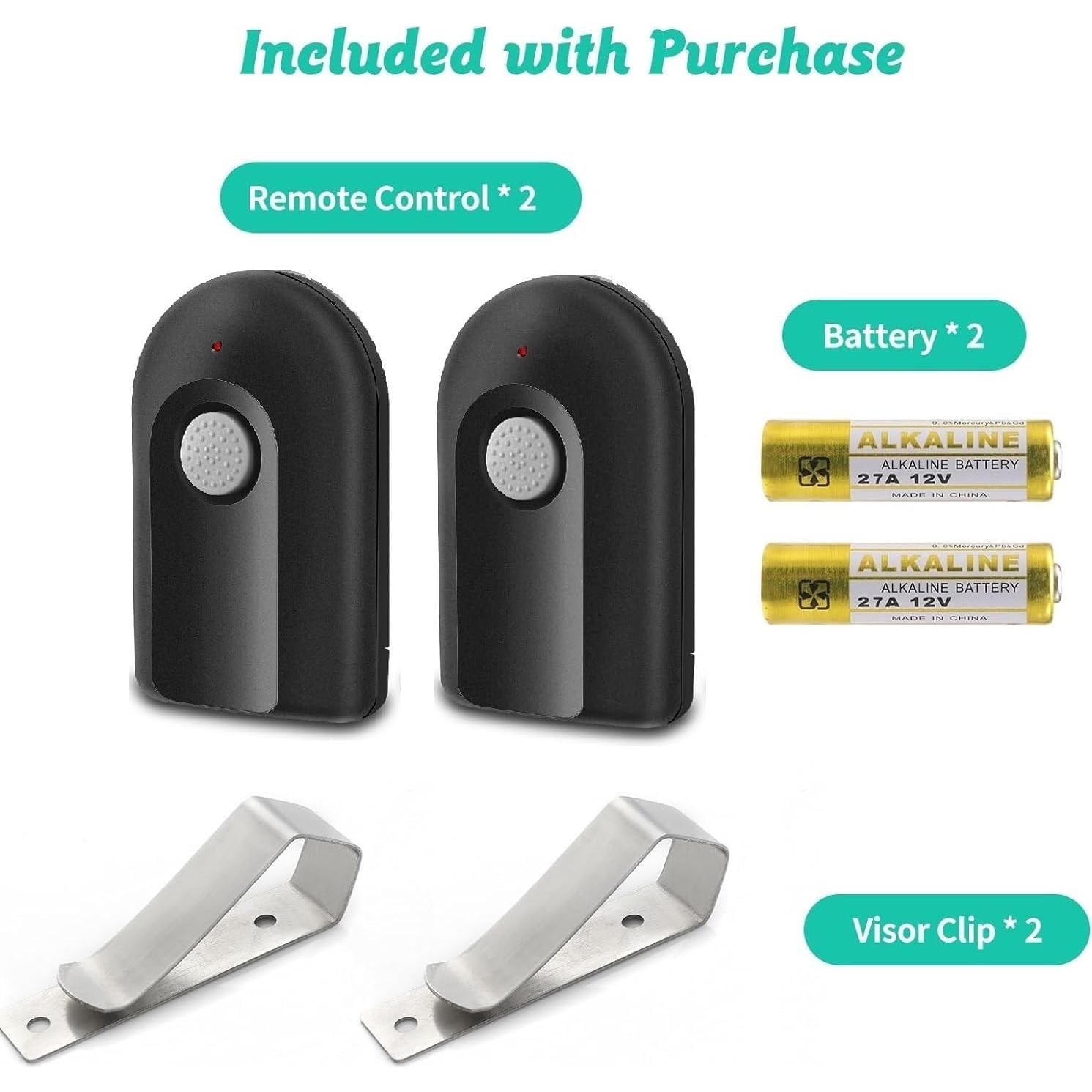 Control Remoto de Reemplazo datonten para Garaje 2PACK