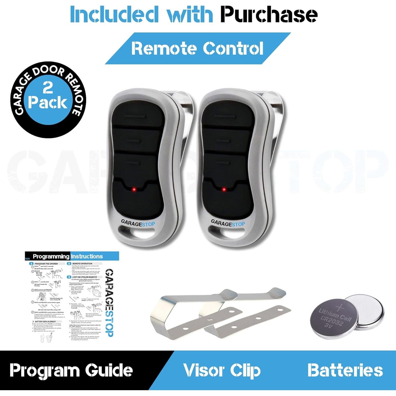 Control Remoto Garage Stop G3T-BX G3T-R para Puerta de Garaje