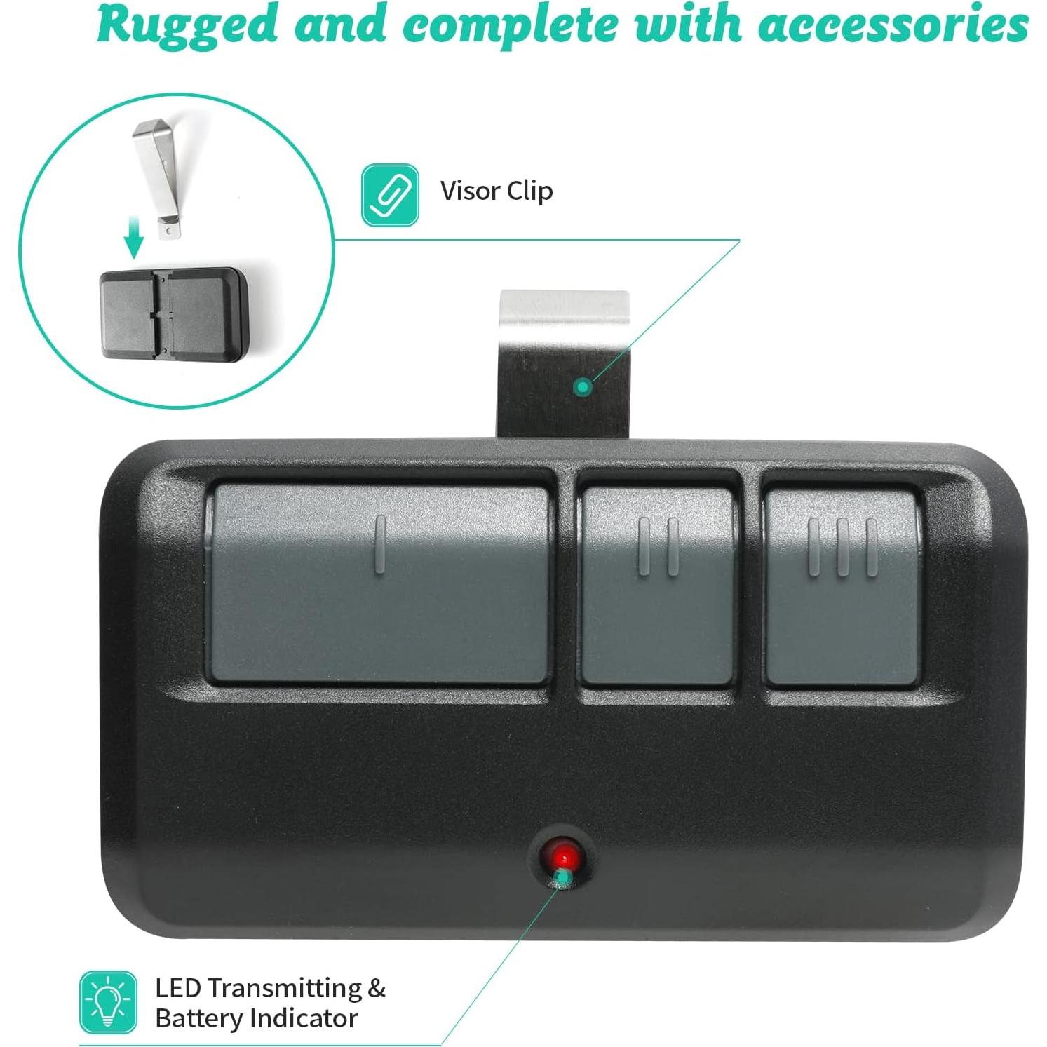Control Remoto de Garaje Datonten 893MAX Universal 2 Piezas