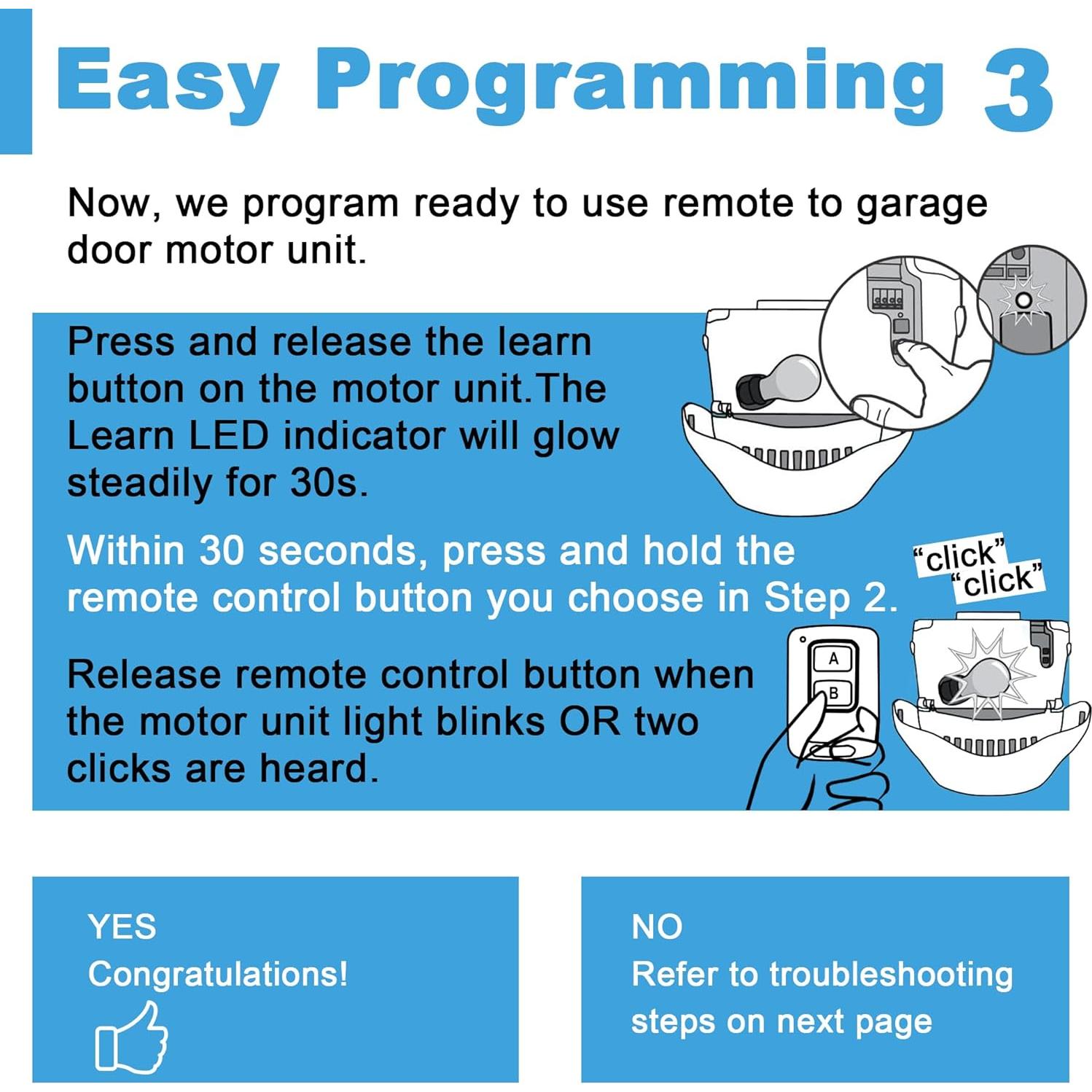 Control Remoto Universal para Garaje LAWOHO 892MAX - Paquete de 2