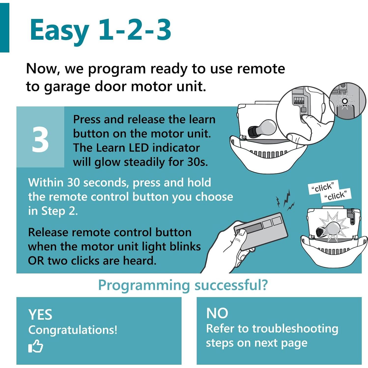 Control Remoto Universal Solidremote L-VISOR-1 para Garaje