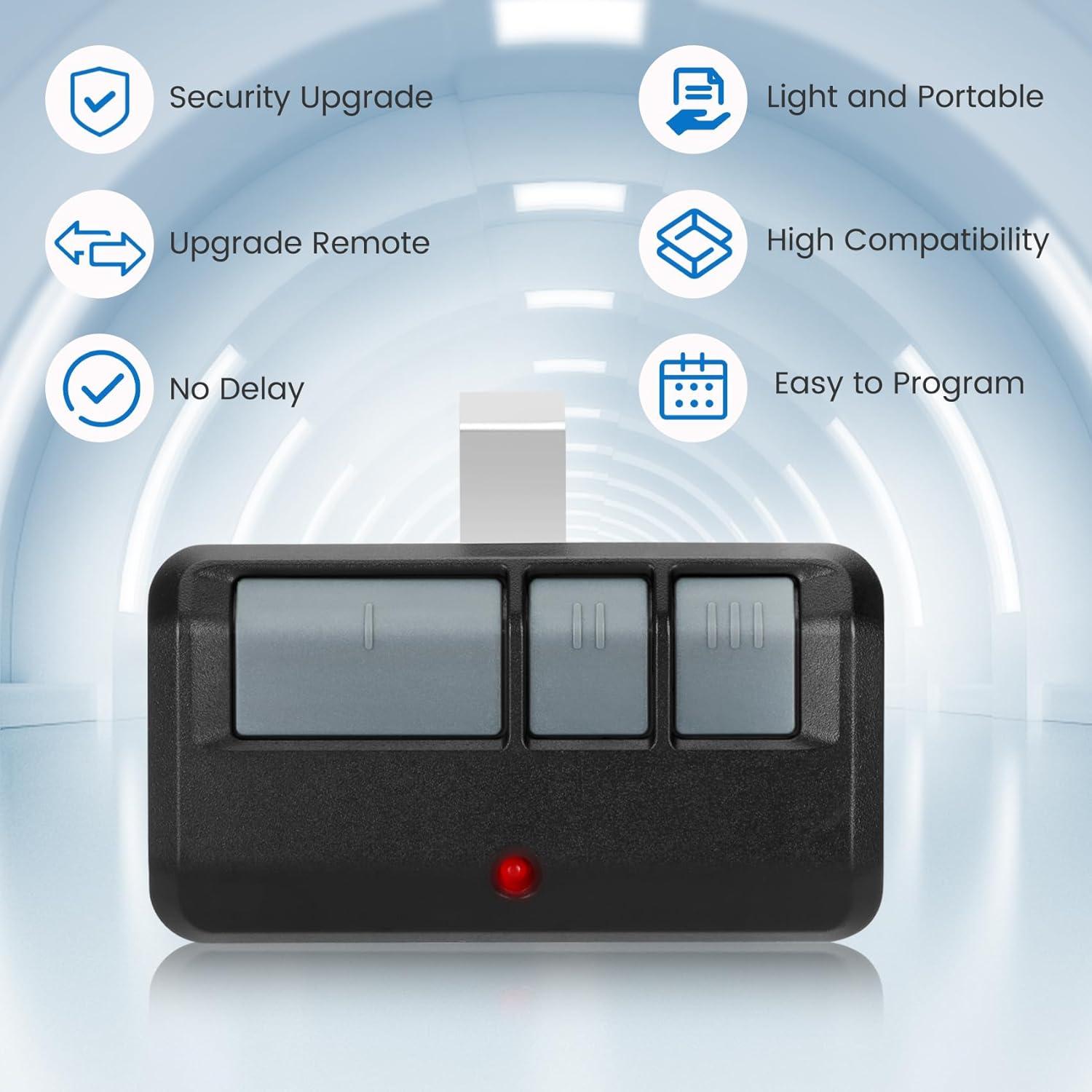 Control Remoto de Puerta de Garaje Pevxou 893LM Universal