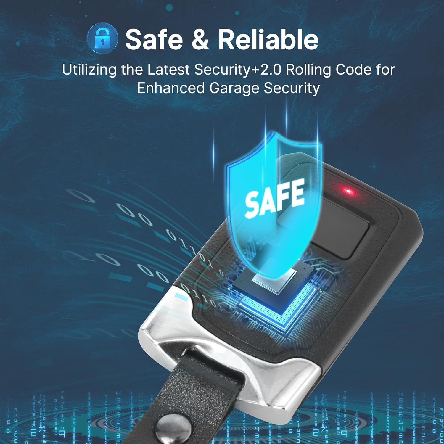 Control Remoto de Puerta de Garaje CreaCity J505MAX Universal