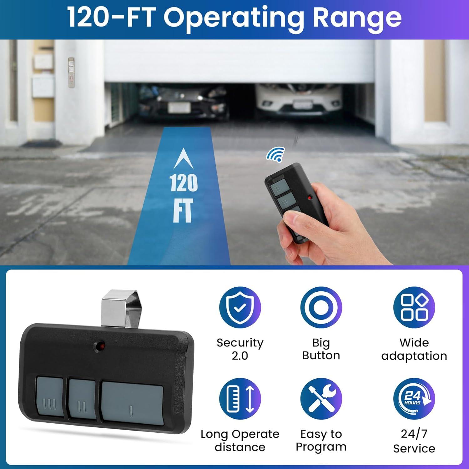 Control Remoto y Teclado Inalámbrico Pevxou para Puerta de Garaje