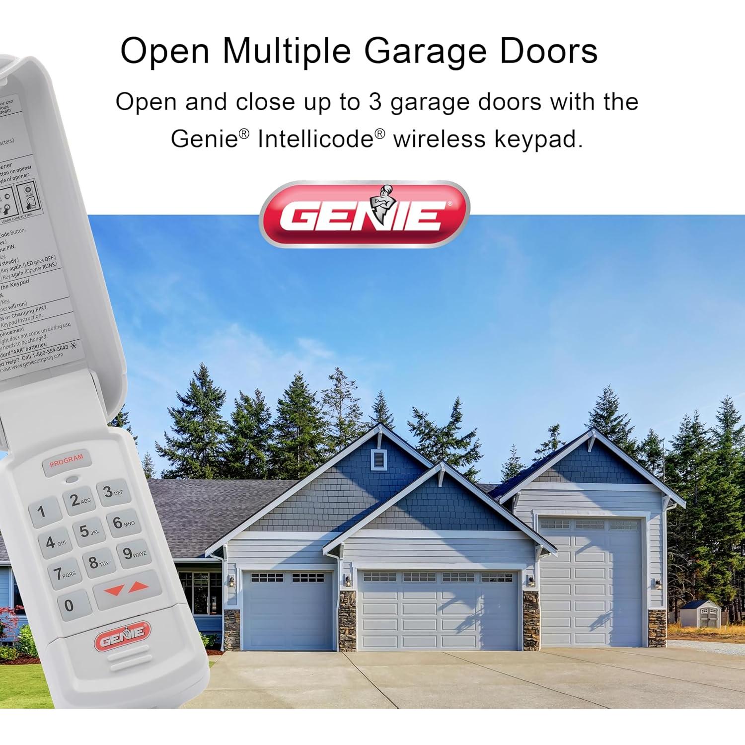 Teclado Inalámbrico Genie GK-R para Puertas de Garaje - Acceso Seguro