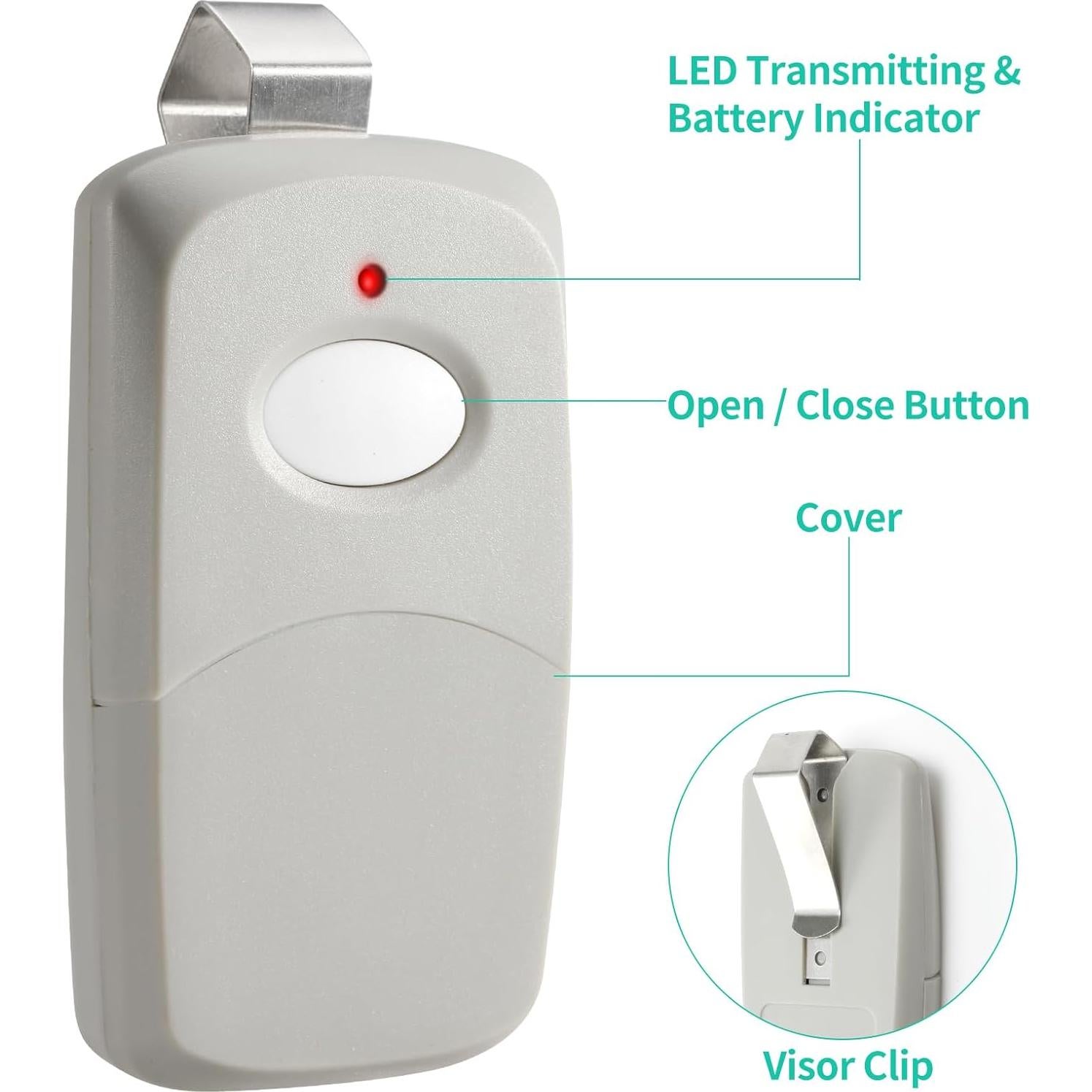 Control Remoto de Garaje Datonten RQBK6 300MHz 10 Interruptores