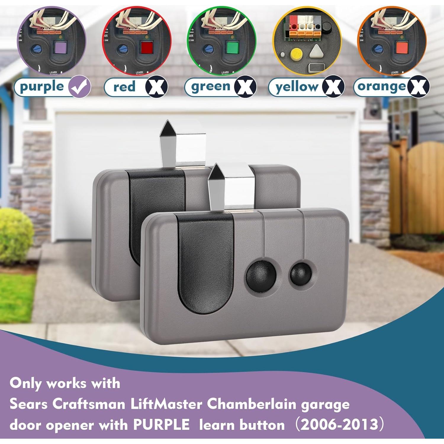 Control Remoto de Puerta de Garaje Cooouds 139.53753 x2