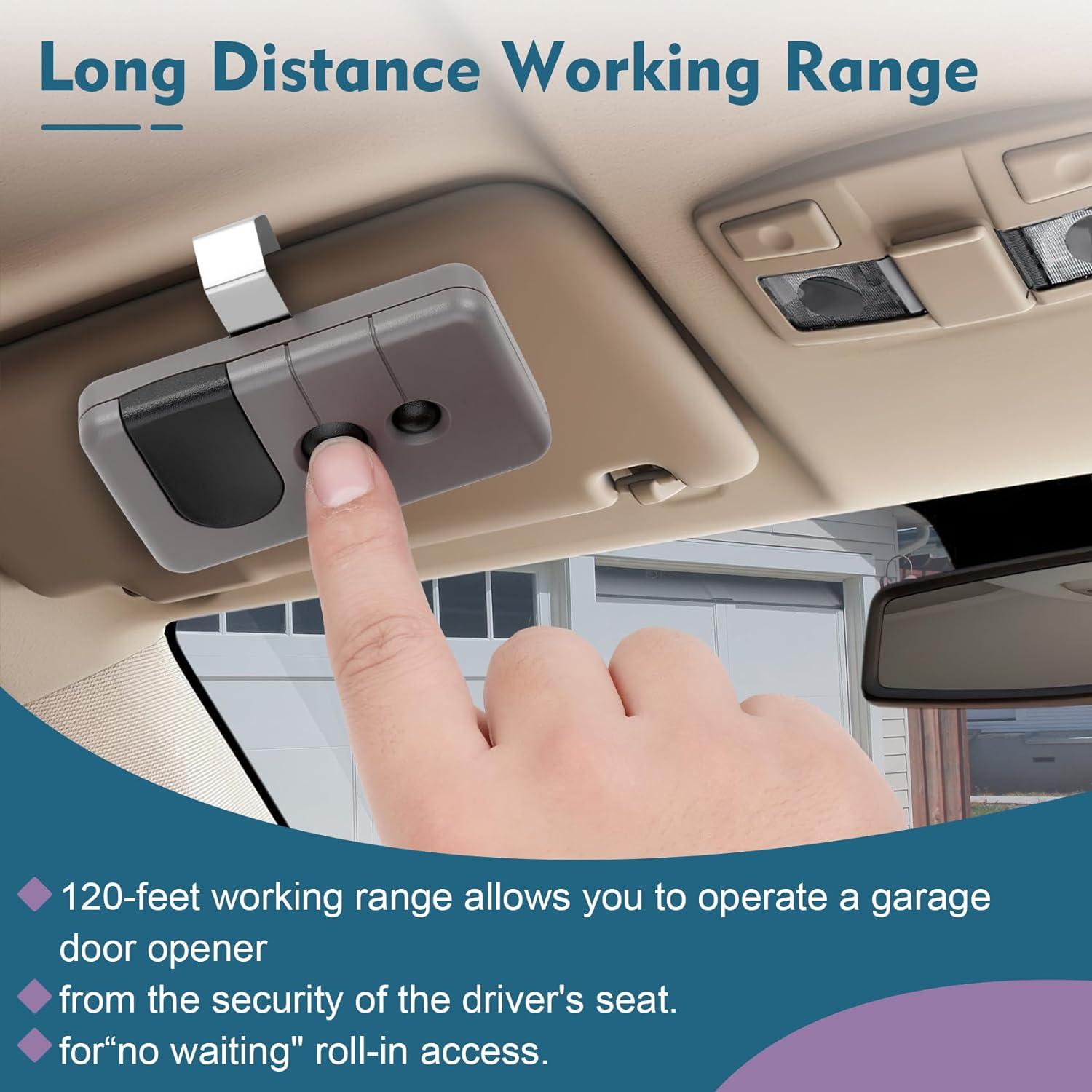 Control Remoto de Puerta de Garaje Cooouds 139.53753 x2