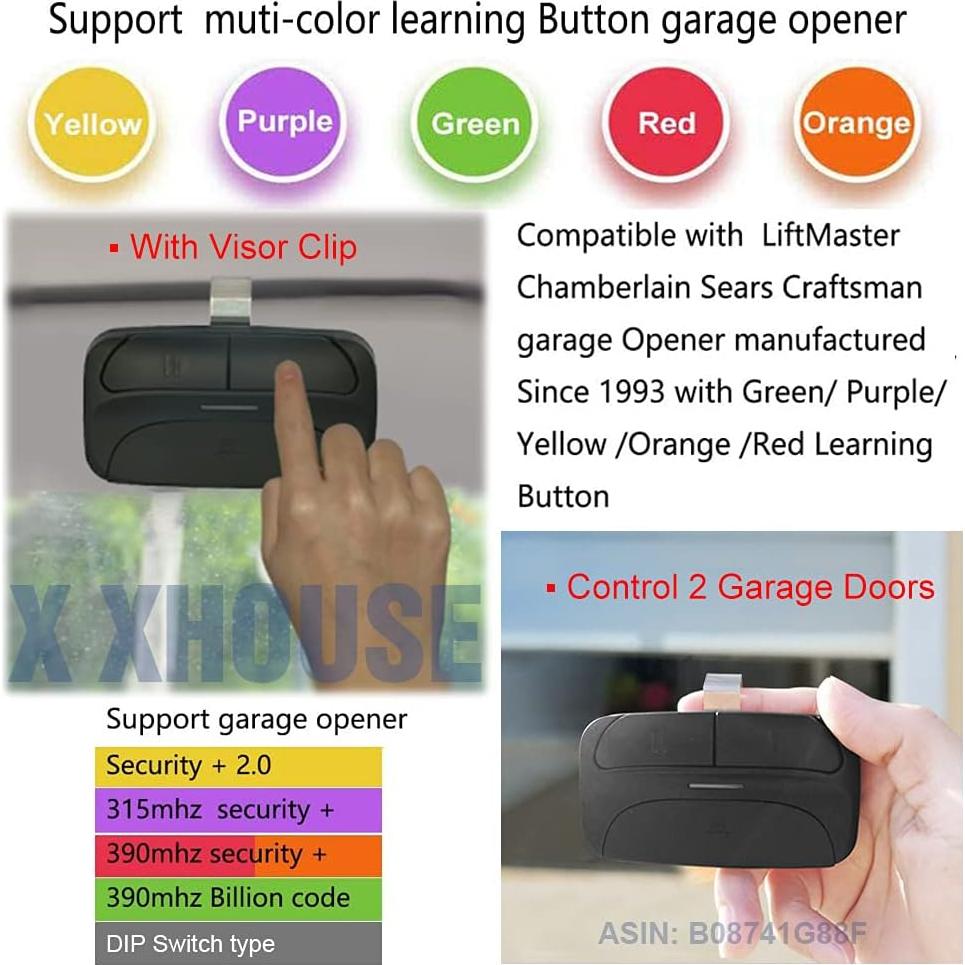 Control Remoto Universal GIANT para Puertas de Garaje 5 Botones