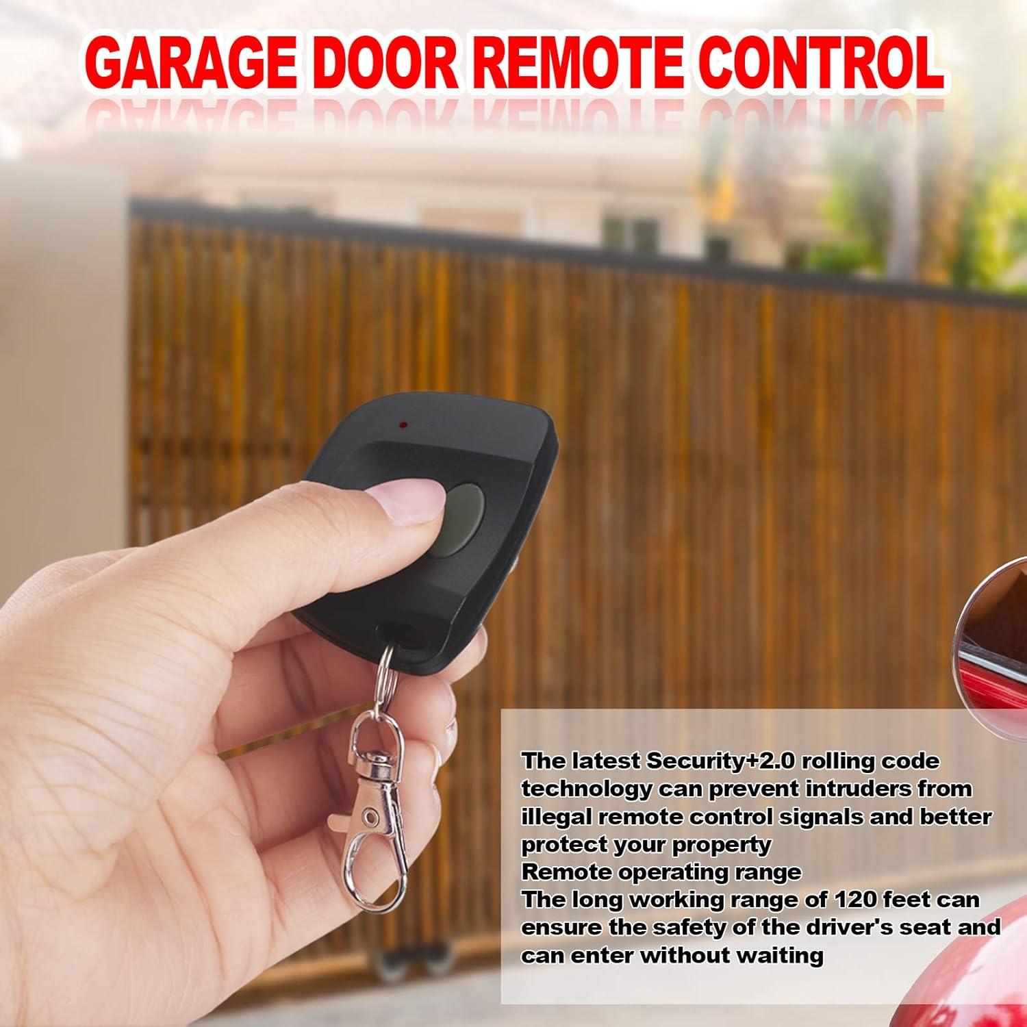 Control Remoto de Puerta de Garaje Kingdder 3089 300MHz Negro