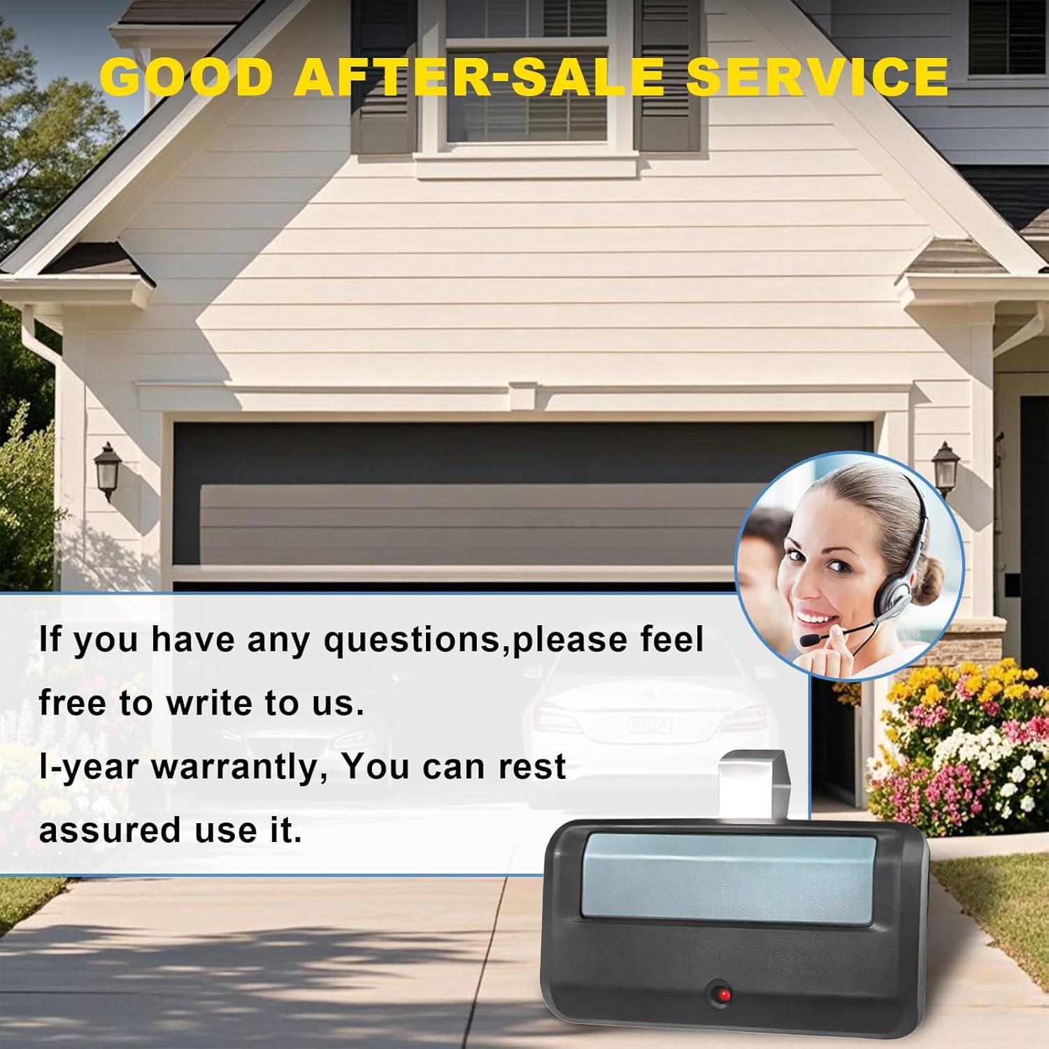 Control Remoto de Puerta de Garaje QSDIYRF 891LM Amarillo Security+2.0