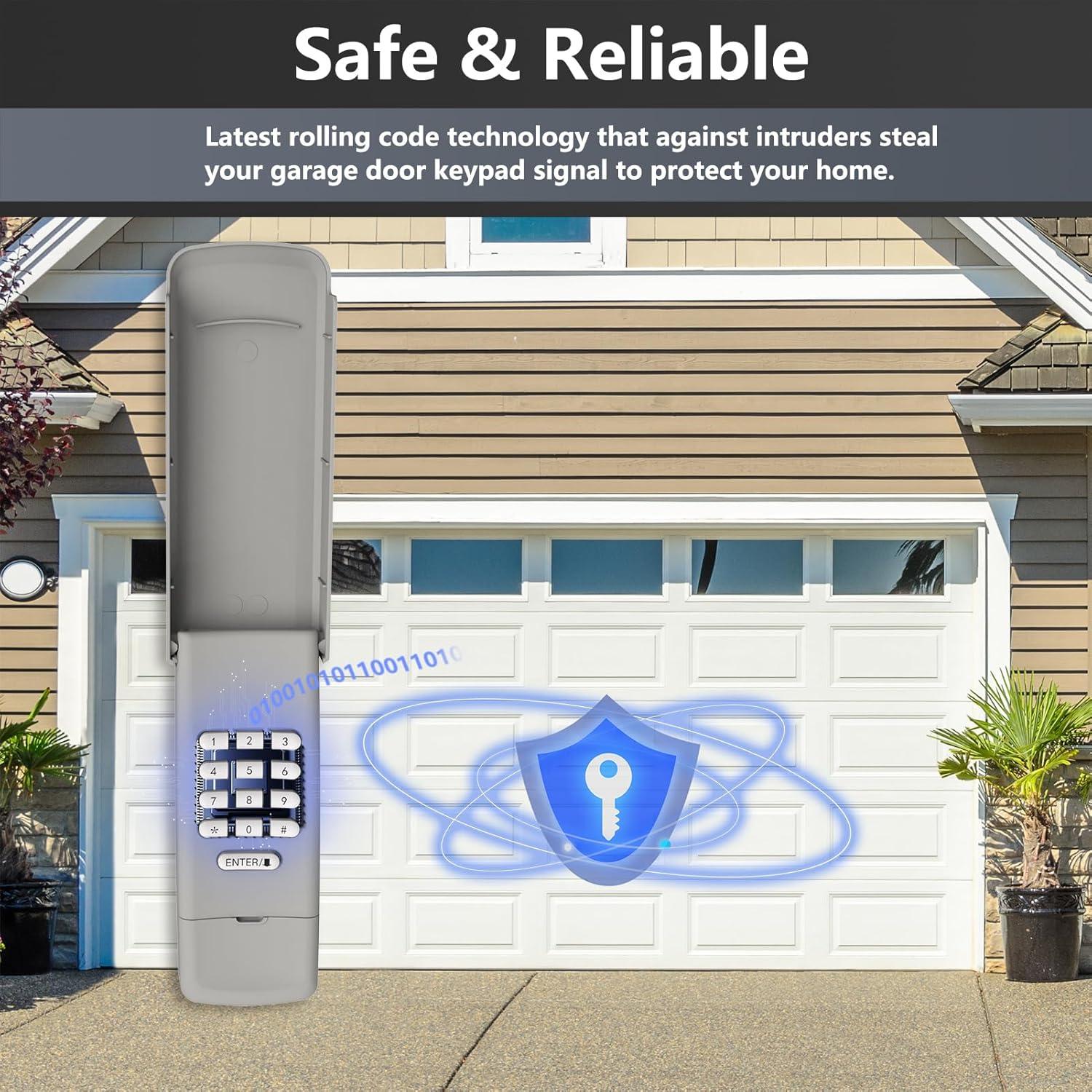 Teclado Inalámbrico Universal Lpyec para Puertas de Garaje